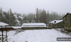 Nisan Ayında Çelikhan'a Kar Yağdı