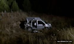 Araç şarampole yuvarlandı: 1 ölü, 2 yaralı 