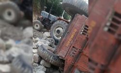 Traktör dereye yuvarlandı: 1 ölü, 3 yaralı 