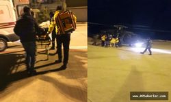 Köpeğin Yaraladığı Çocuk Helikopterle Hastaneye Ulaştırıldı