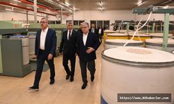 Başkan Güngör ve Vali Ünlüer, İSKUR Tekstil Fabrikasını Ziyaret Etti