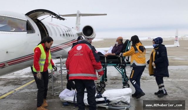Kalp Hastası Vatandaş Ambulans Uçakla Erzurum’a Sevk Edildi